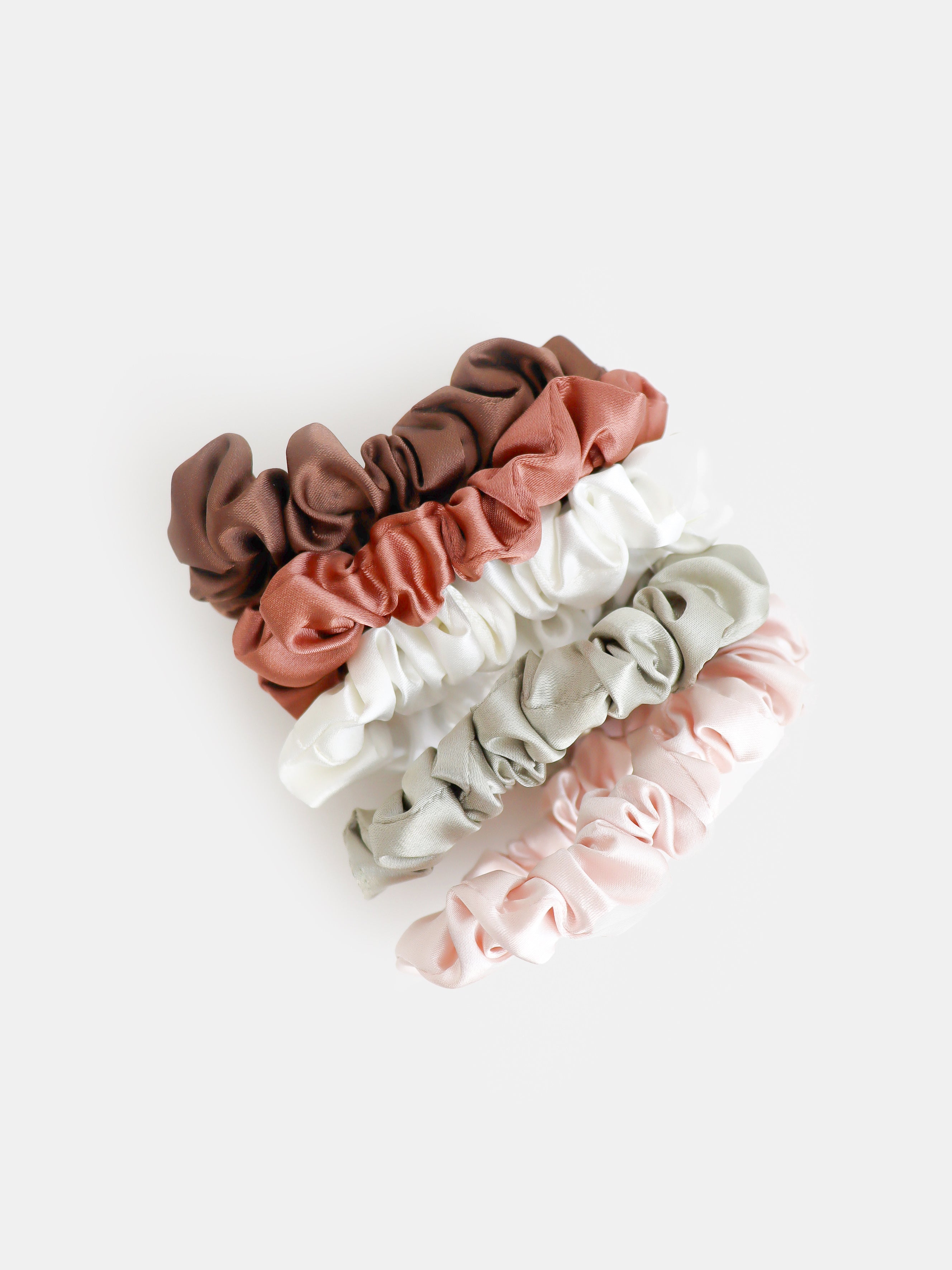 Colour Mini Scrunchies 5 Pack Set