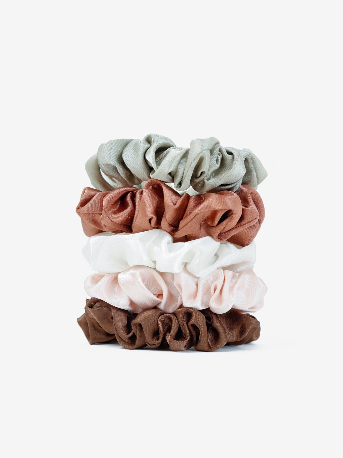Colour Mini Scrunchies 5 Pack Set