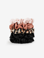 Leopard Mini Scrunchies 5 Pack Set