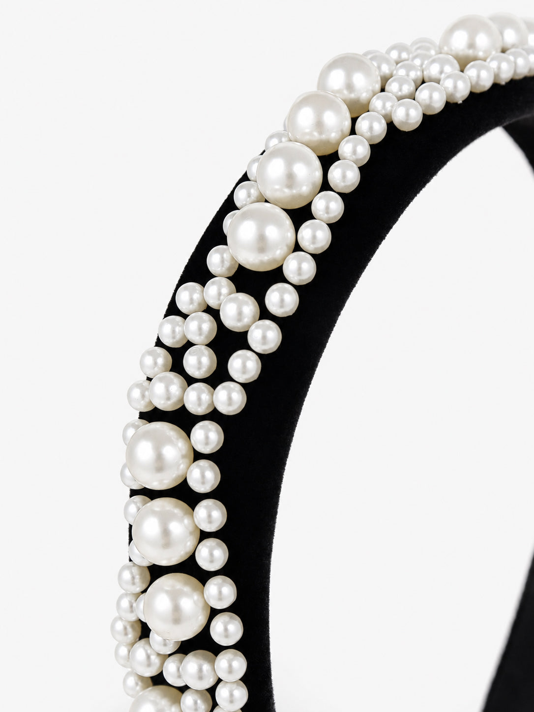 Pearl Velvet Padded Headband