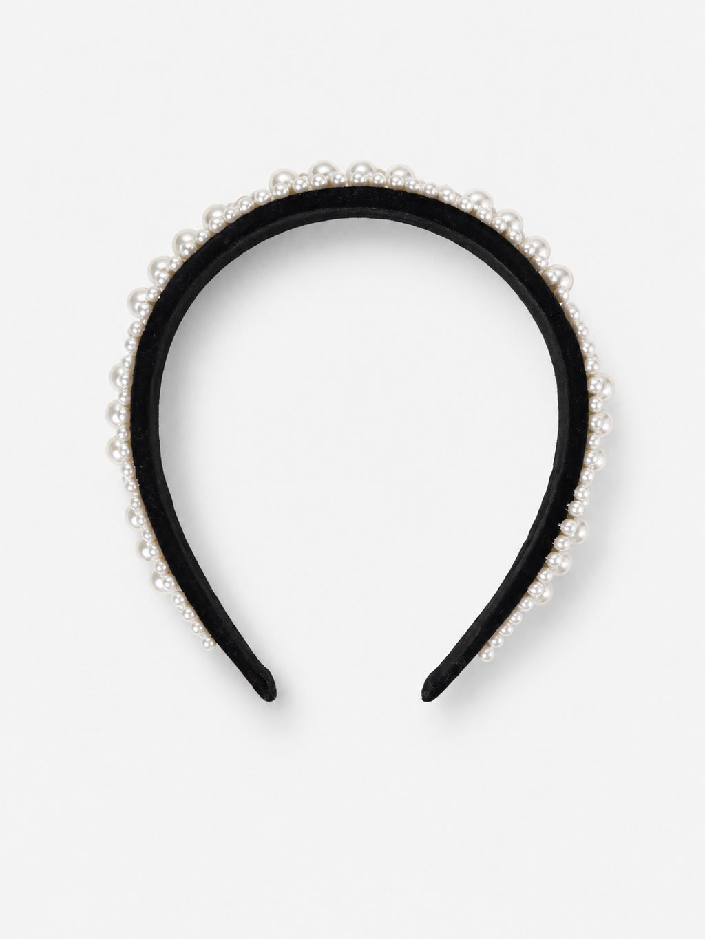 Pearl Velvet Padded Headband