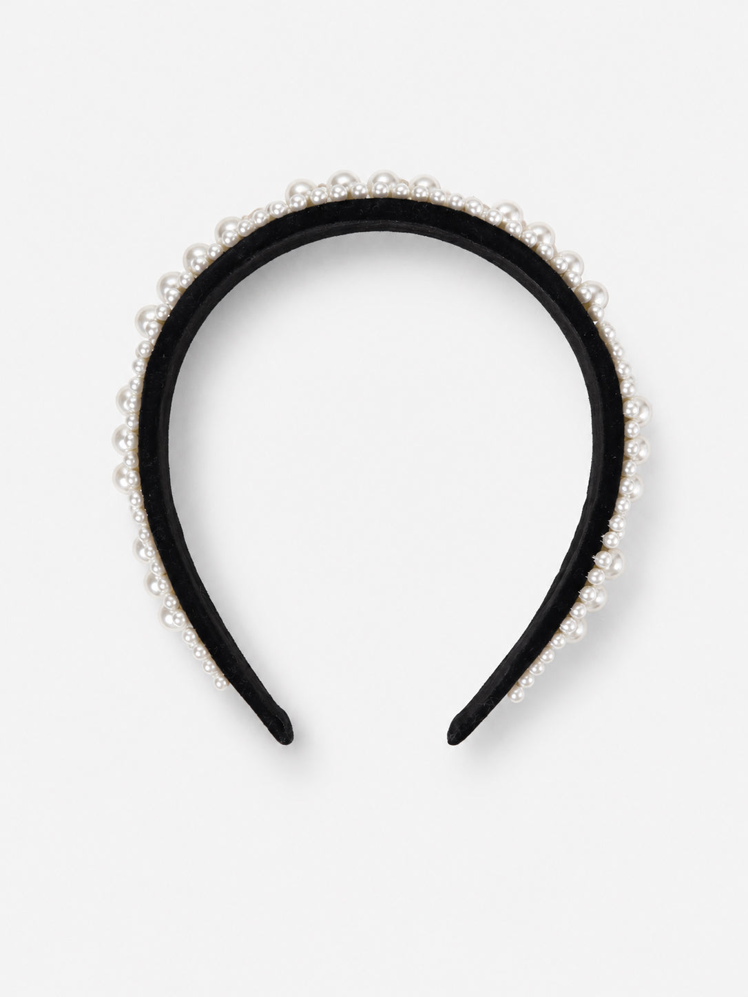 Pearl Velvet Padded Headband