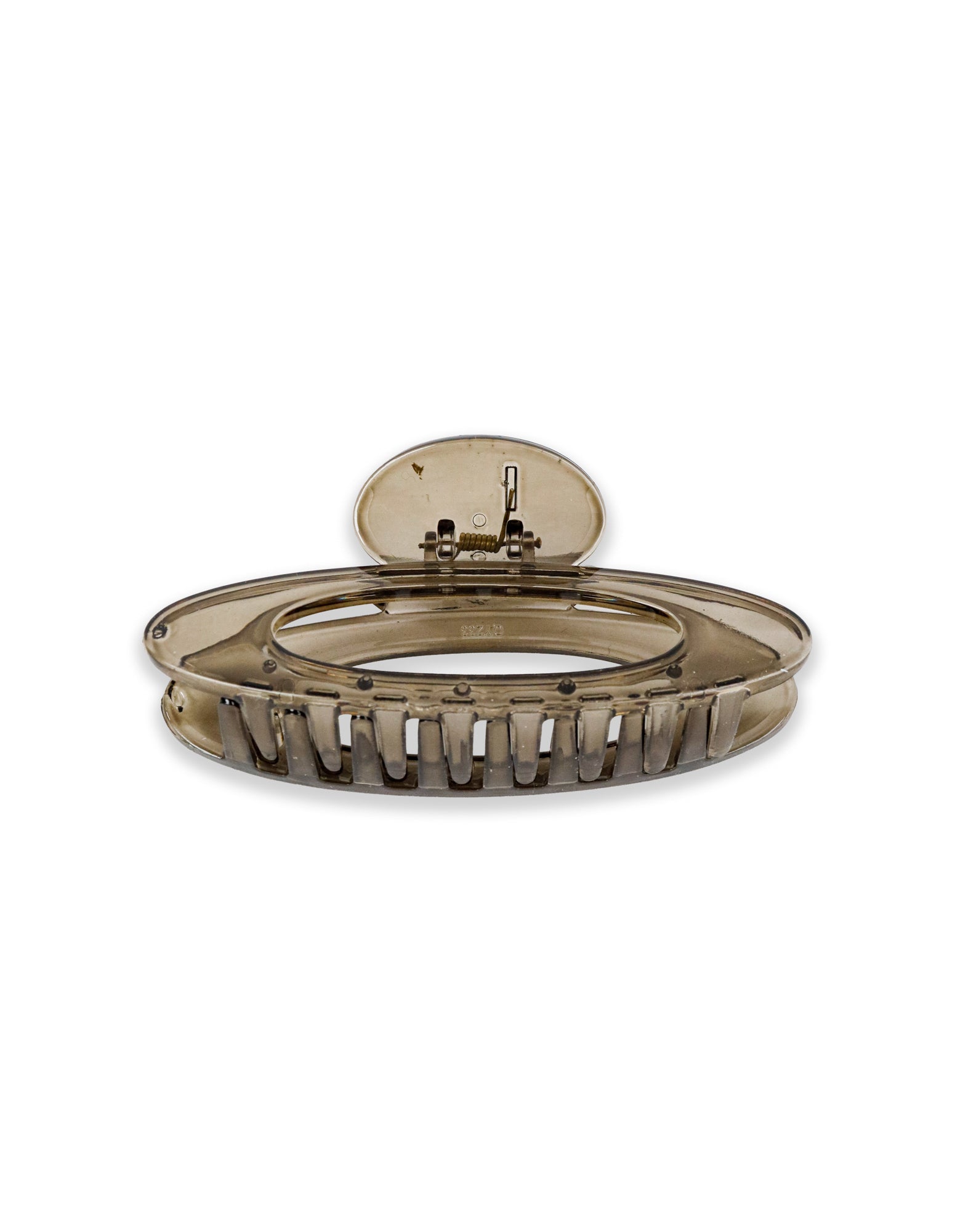 Rue Oval Hair Claw Clip - Brown