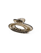 Rue Oval Hair Claw Clip - Brown