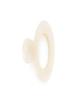 Rue Oval Hair Claw Clip - Cream