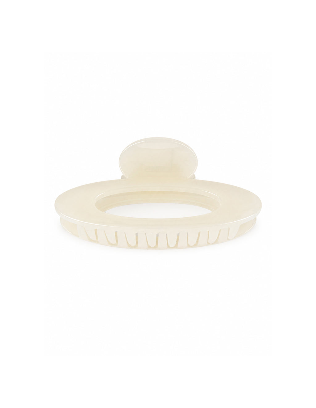 Rue Oval Hair Claw Clip - Cream