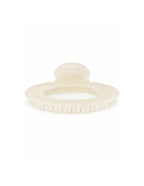 Rue Oval Hair Claw Clip - Cream