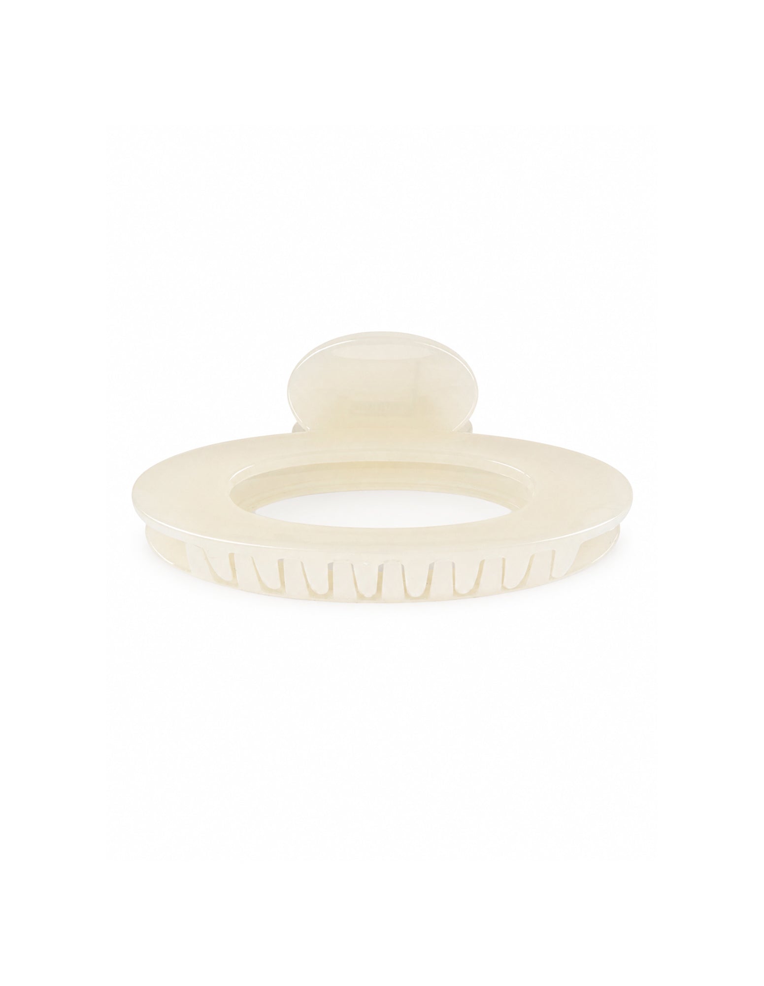 Rue Oval Hair Claw Clip - Cream