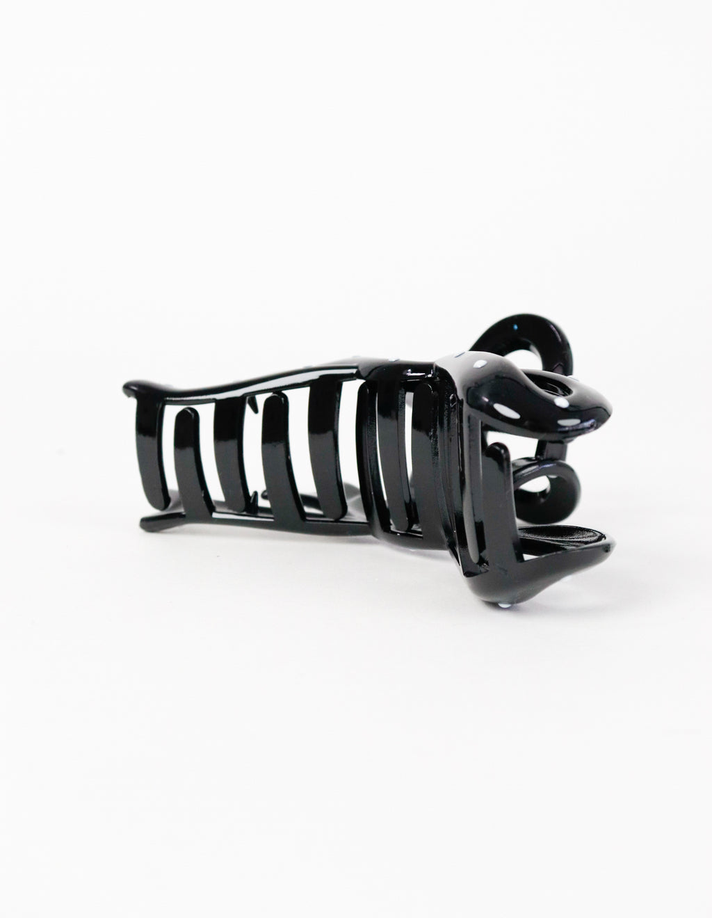 Brenda Ribbon Hair Claw Clip - Black