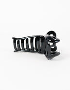 Brenda Ribbon Hair Claw Clip - Black
