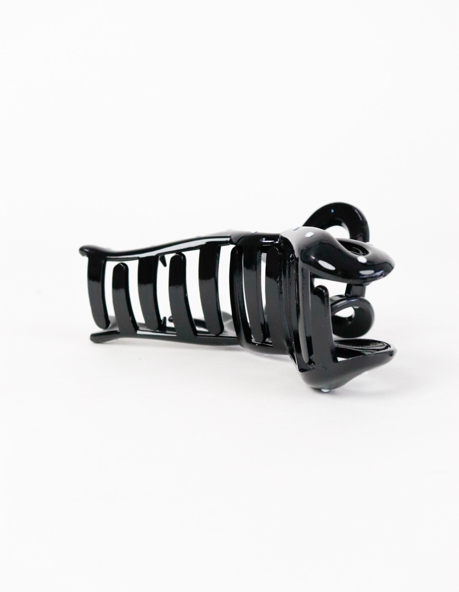 Brenda Ribbon Hair Claw Clip - Black