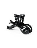 Brenda Ribbon Hair Claw Clip - Black