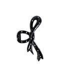 Brenda Ribbon Hair Claw Clip - Black