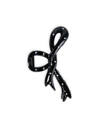 Brenda Ribbon Hair Claw Clip - Black