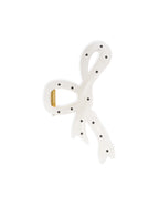 Brenda Ribbon Hair Claw Clip - White