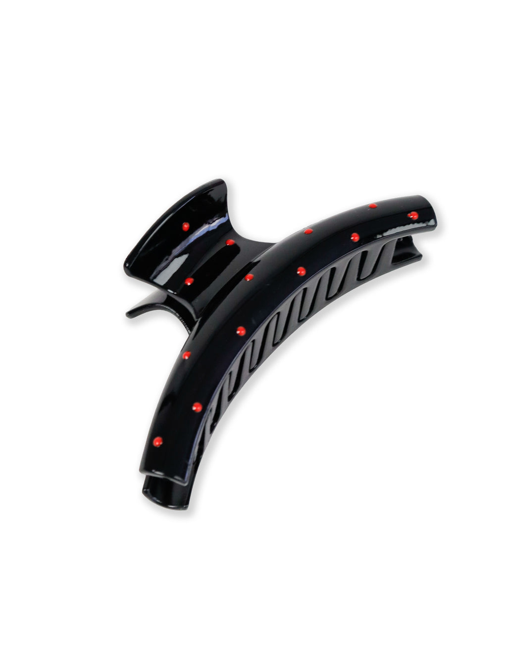 Kourtney Polka Dot Hair Claw Clip - Black