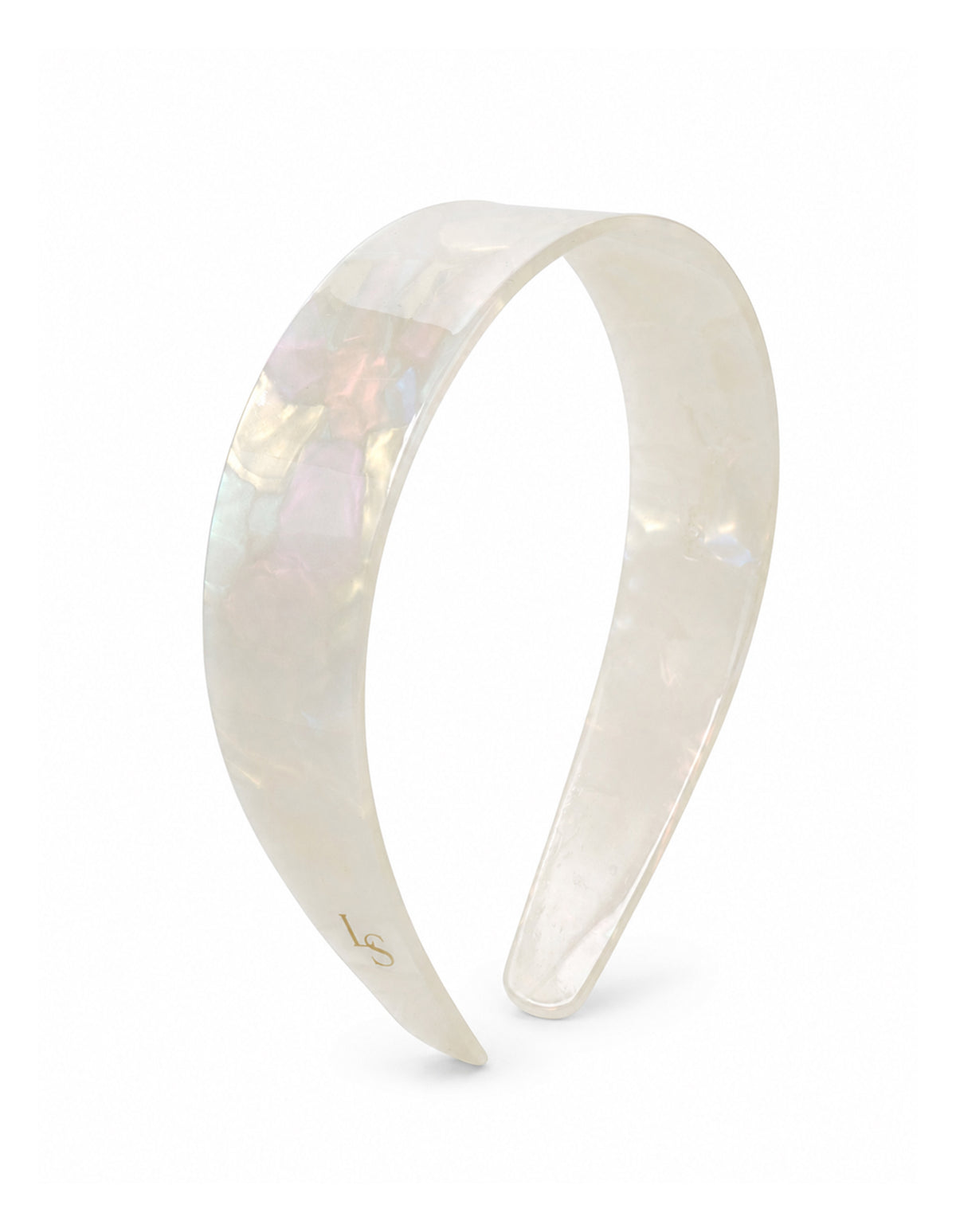 Kendall Glossy Wide Headband - Ivory