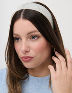 Kendall Glossy Wide Headband - Ivory