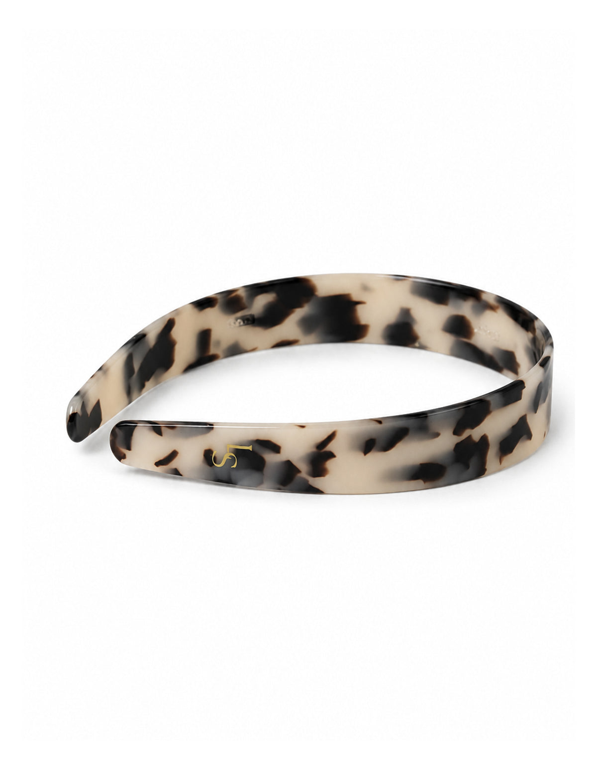 Adina Glossy Resin Headband - Light Tort