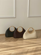 Hailey Statement Handle Bag - Black