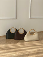 Hailey Statement Handle Bag - White