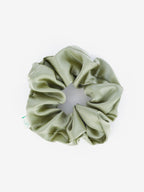 Lustre & Sage Silk Scrunchie in Sage