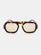 Retro Aviator Sunglasses - Dark Tort