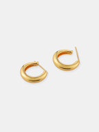Greta 18K Gold Plated Huggie Earrings