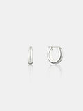 Greta Sterling Silver Plated Huggie Earrings