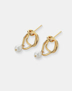 Dionne 18K Gold Plated Pearl Earrings