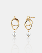 Dionne 18K Gold Plated Pearl Earrings