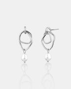 Dionne Sterling Silver Plated Pearl Earrings