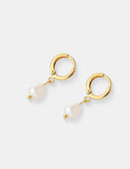 Daphne 18K Gold Plated Pearl Earrings