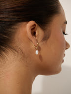 Daphne 18K Gold Plated Pearl Earrings