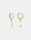Daphne 18K Gold Plated Pearl Earrings