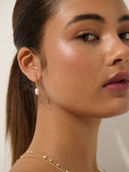 Daphne 18K Gold Plated Pearl Earrings