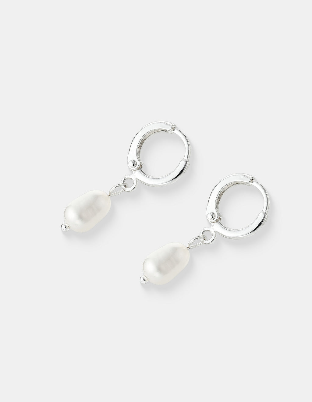 Daphne Silver Plated Pearl Earrings