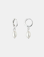 Daphne Silver Plated Pearl Earrings