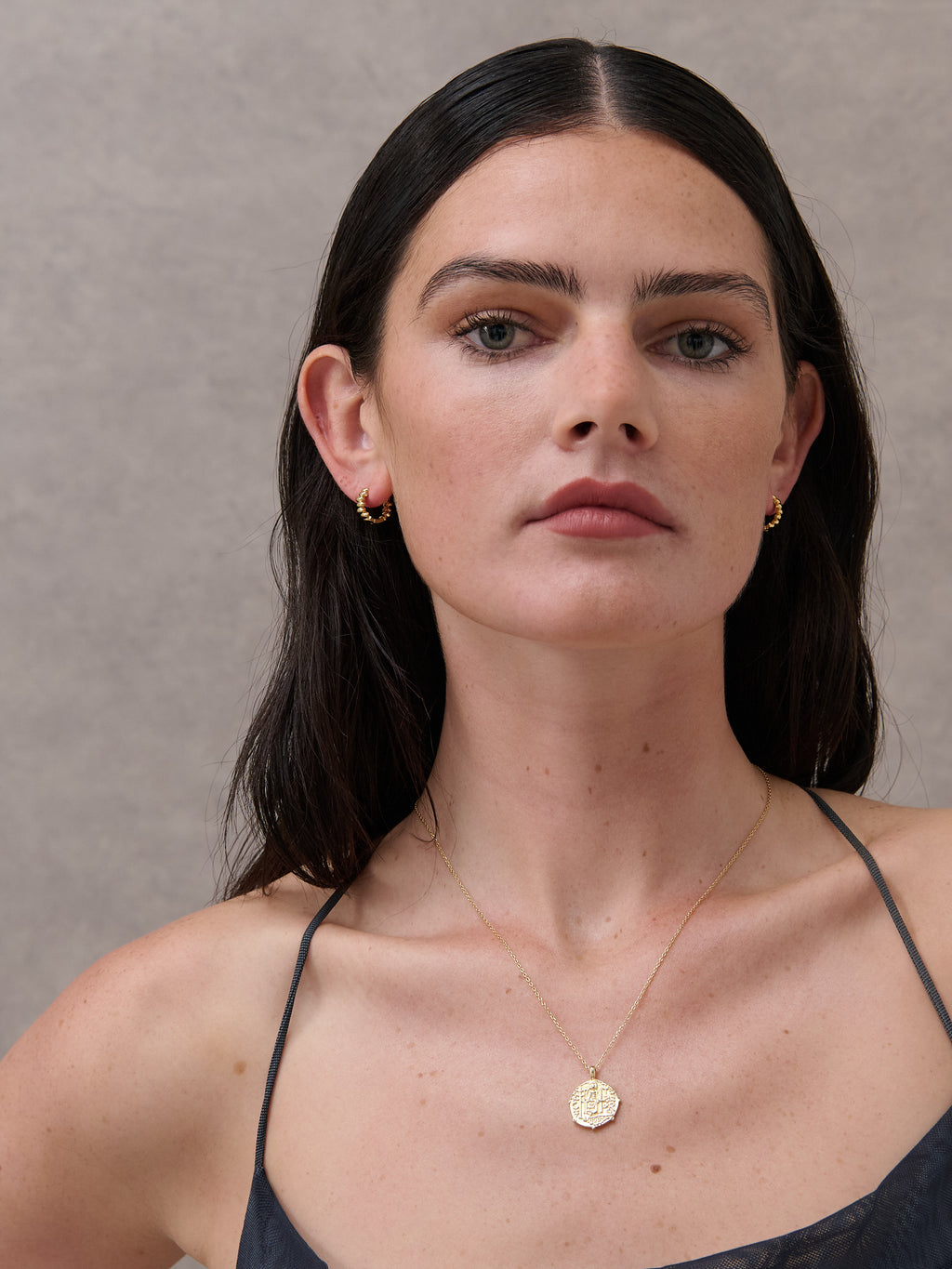 Coin Charm Necklace - 18K Gold Plated
