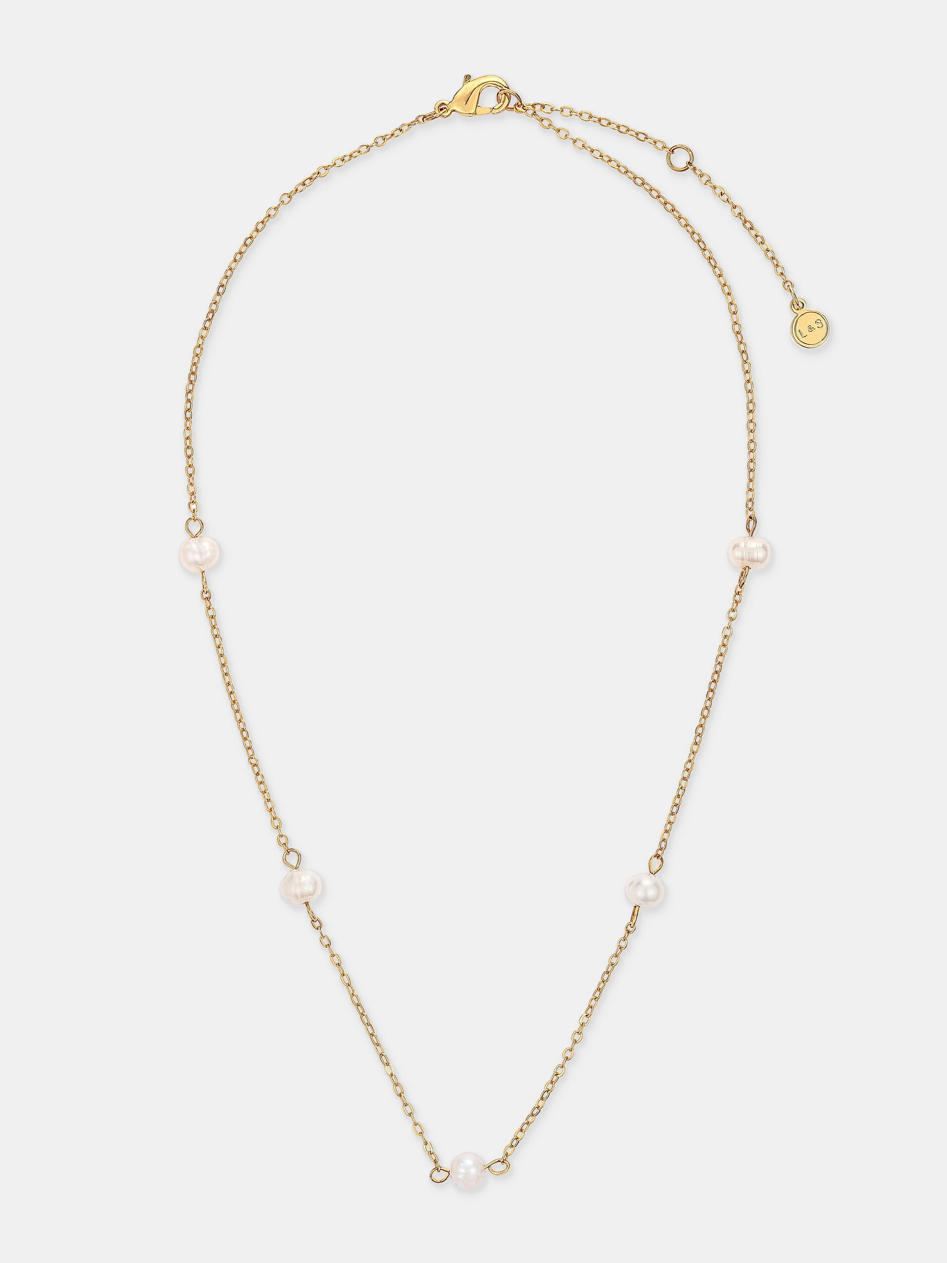 Ally Pearl Necklace - 18K Gold Plated