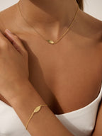 Evil Eye Necklace - 18K Gold Plated