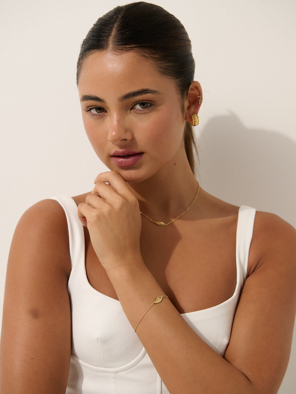 Evil Eye Bracelet - 18K Gold Plated