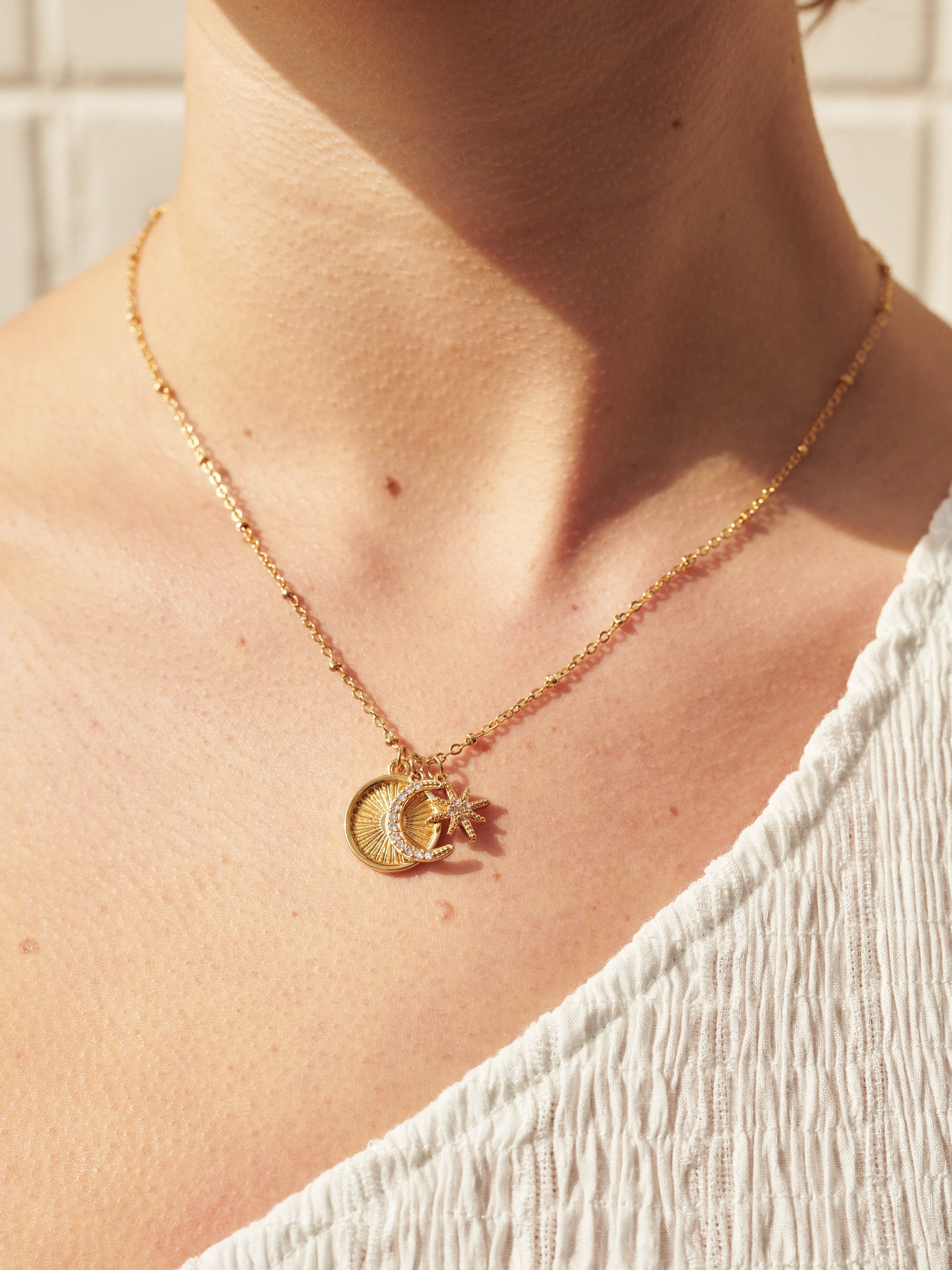 Gala Charm Necklace - 18K Gold Plated
