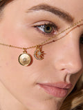 Gala Charm Necklace - 18K Gold Plated