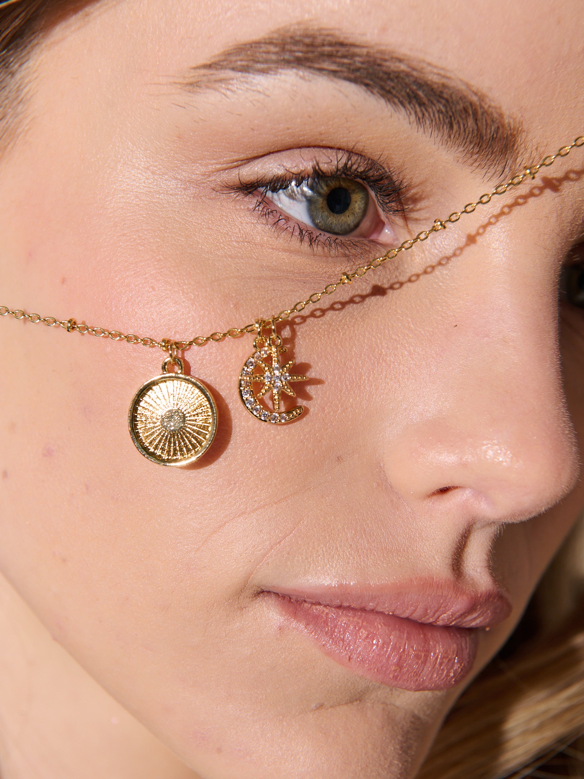 Gala Charm Necklace - 18K Gold Plated