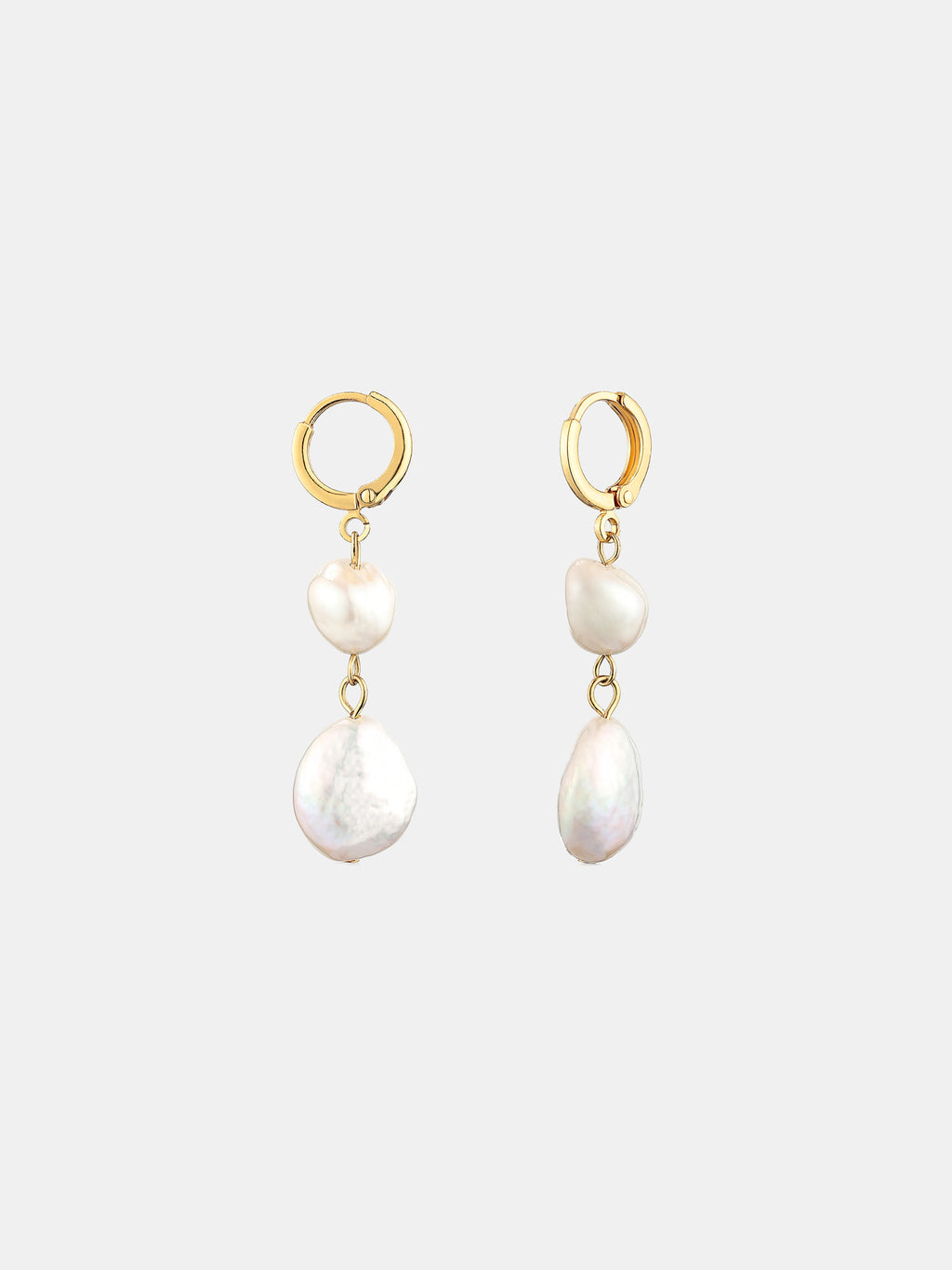 Aura Pearl 18K Gold Plated Earrings