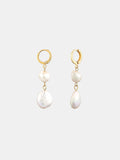 Aura Pearl 18K Gold Plated Earrings