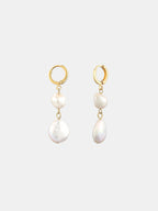 Aura Pearl 18K Gold Plated Earrings