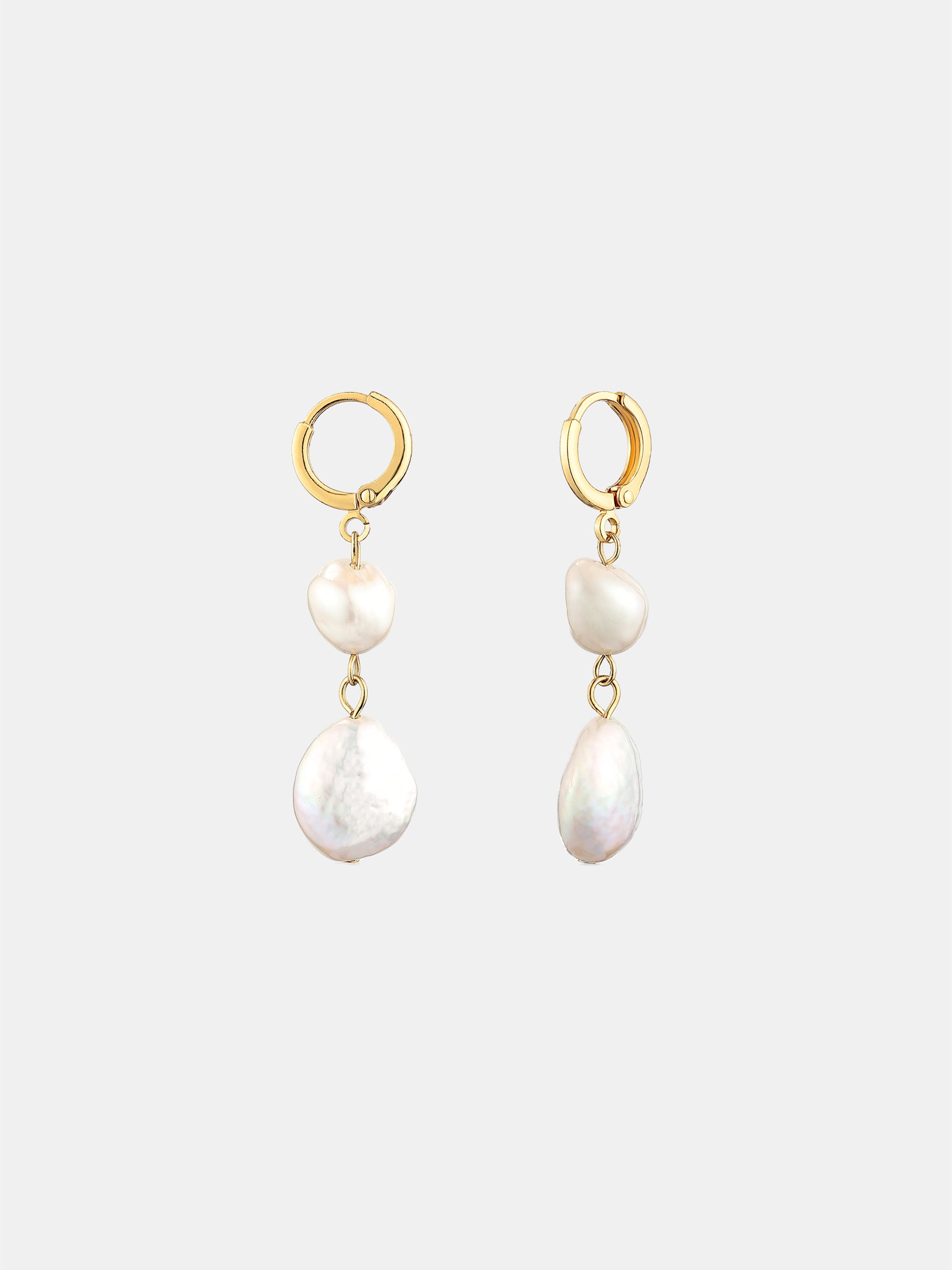 Aura Pearl 18K Gold Plated Earrings
