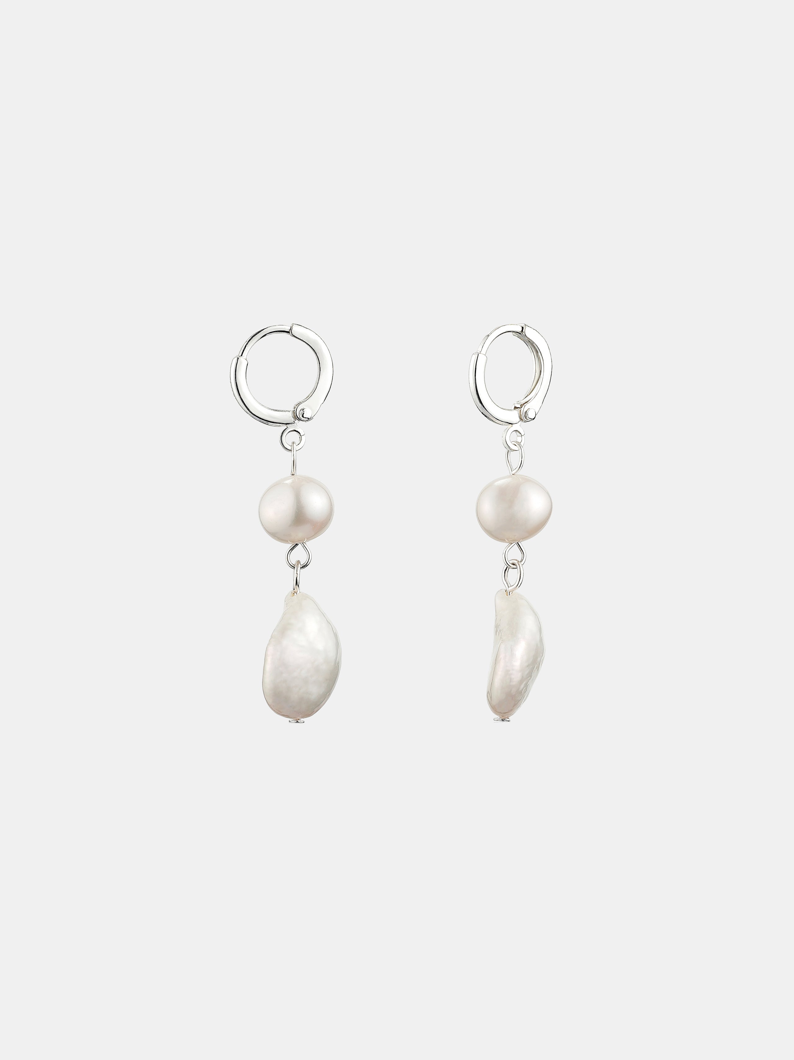 Aura Pearl Earrings - Sterling Silver Plated